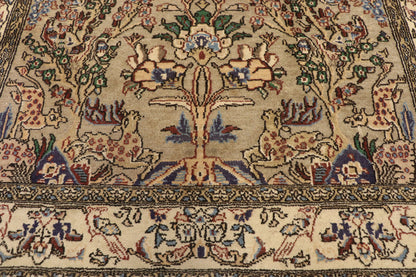 3 x 5 Vintage Persian Qum Rug 76430