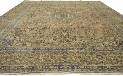 10 x 13 Vintage Kashan Rug 76436