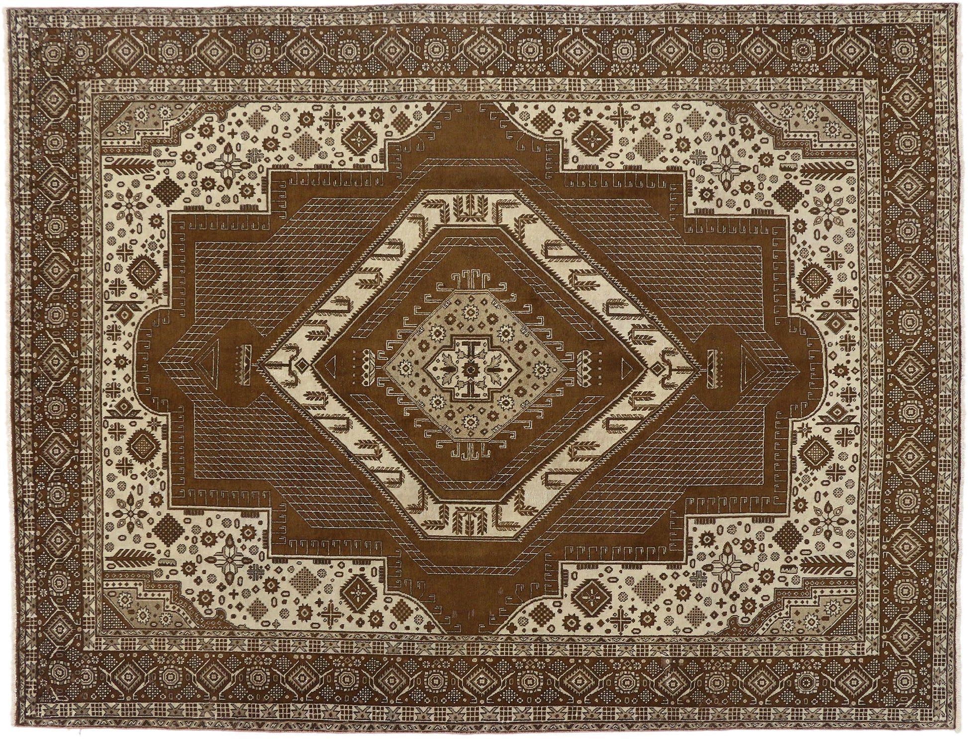 10 x 13 Vintage Persian Tabriz Rug 76439