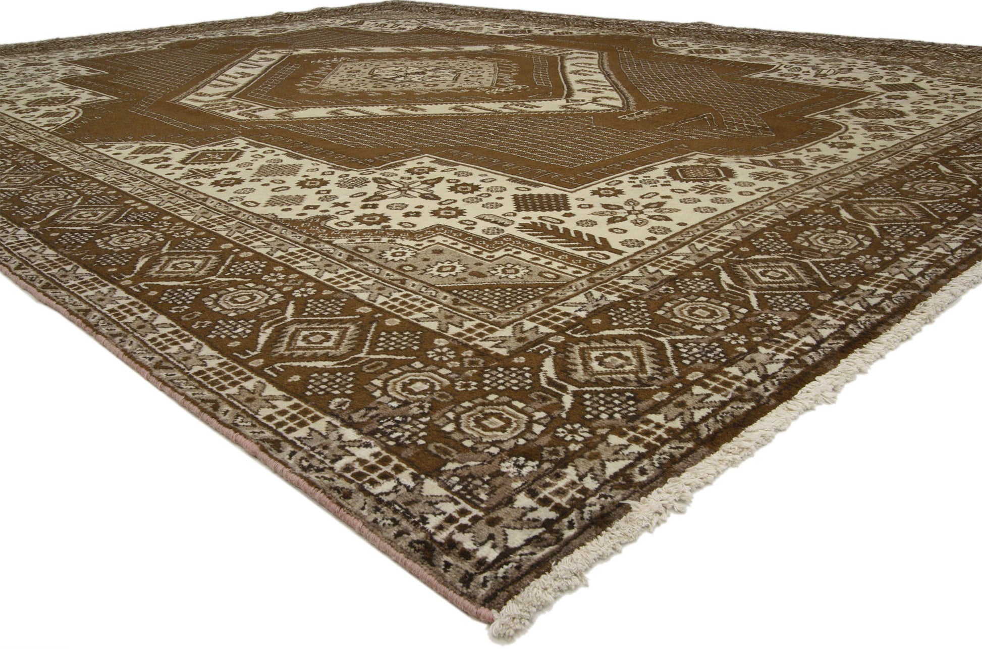 10 x 13 Vintage Persian Tabriz Rug 76439