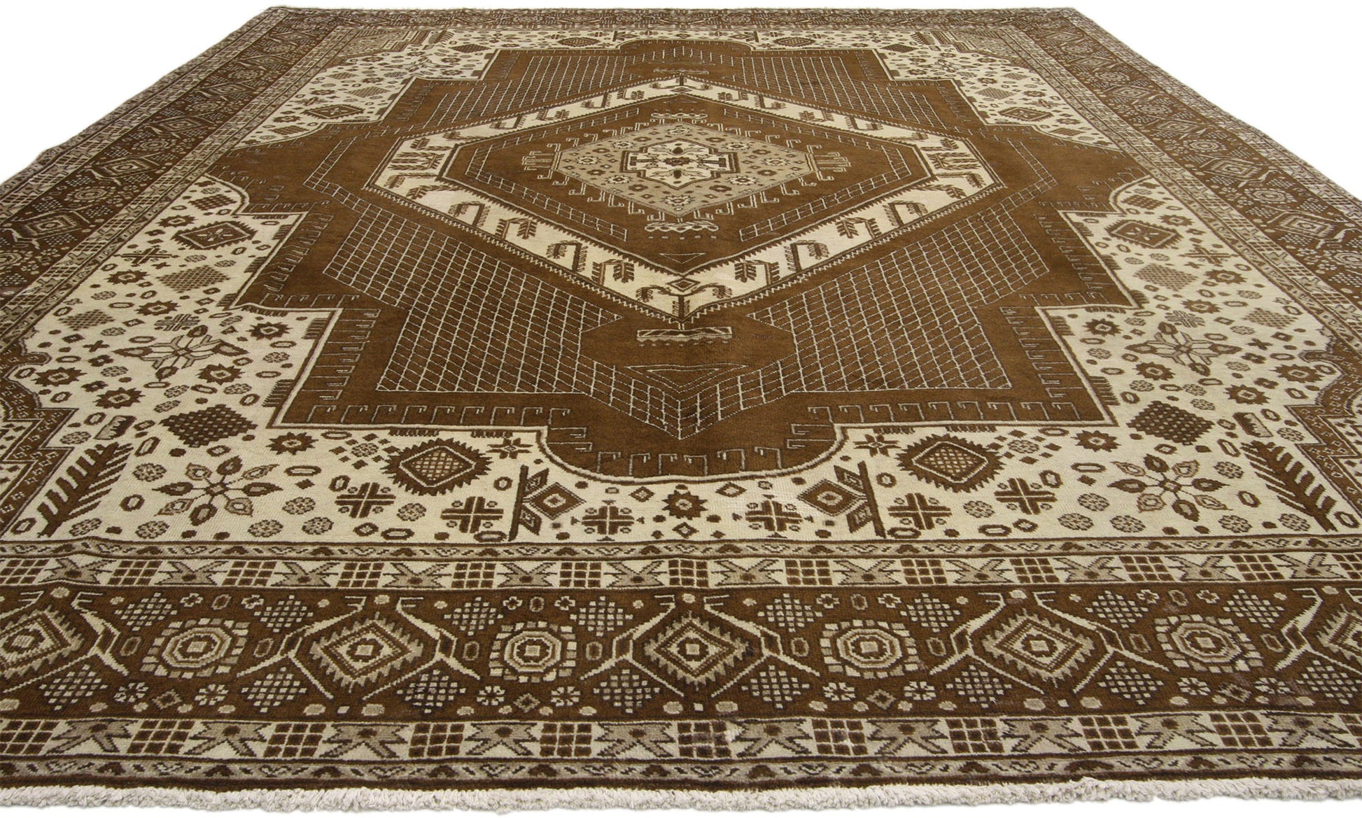 10 x 13 Vintage Persian Tabriz Rug 76439
