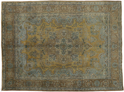 10 x 13 Vintage Tabriz Rug 76441