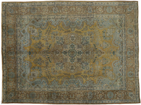 10 x 13 Vintage Tabriz Rug 76441