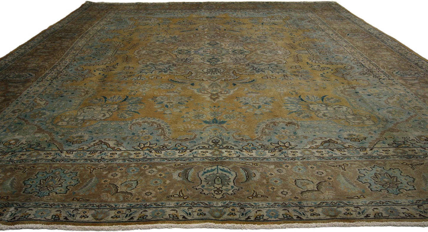 10 x 13 Vintage Tabriz Rug 76441