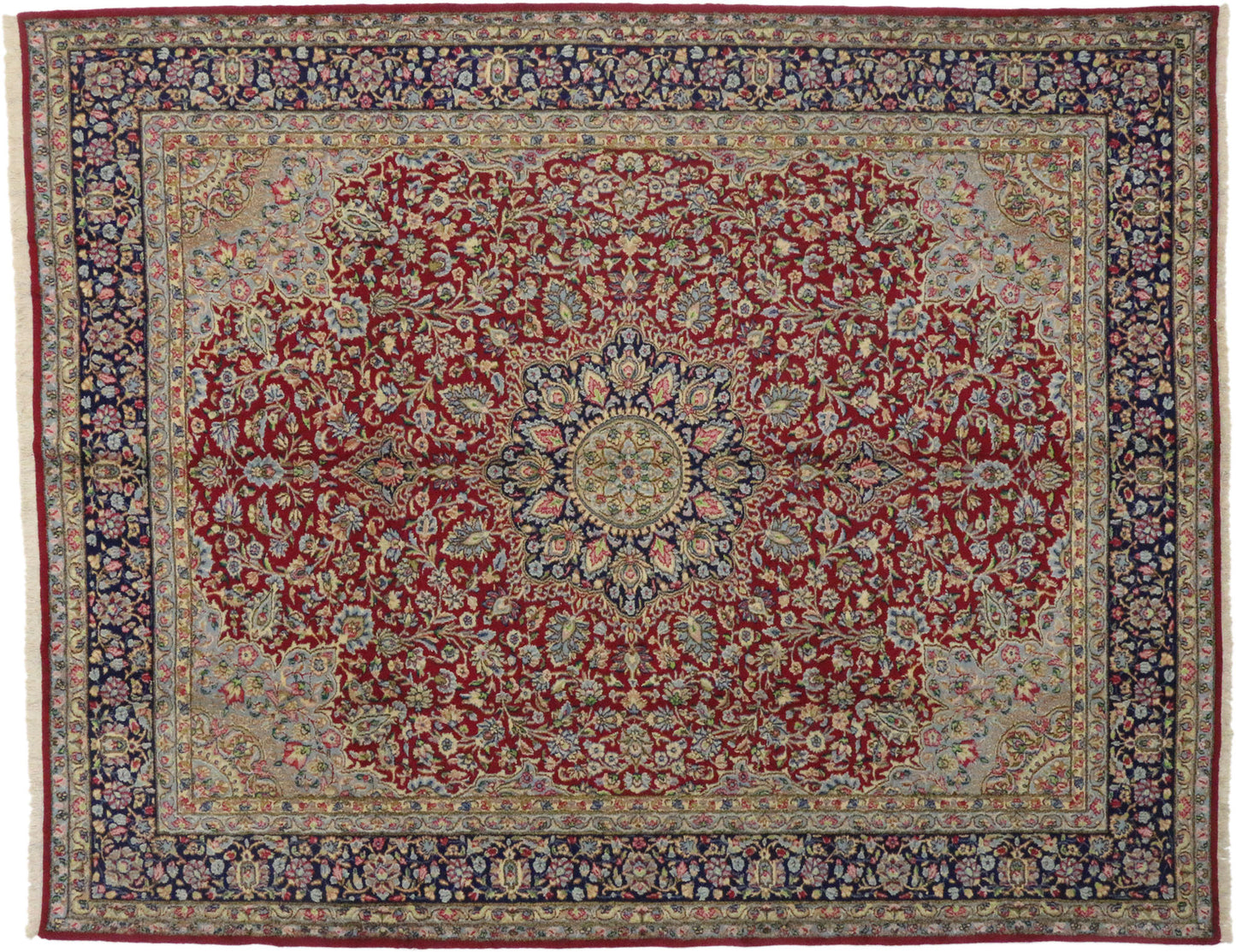 10 x 13 Vintage Kerman Rug 76442