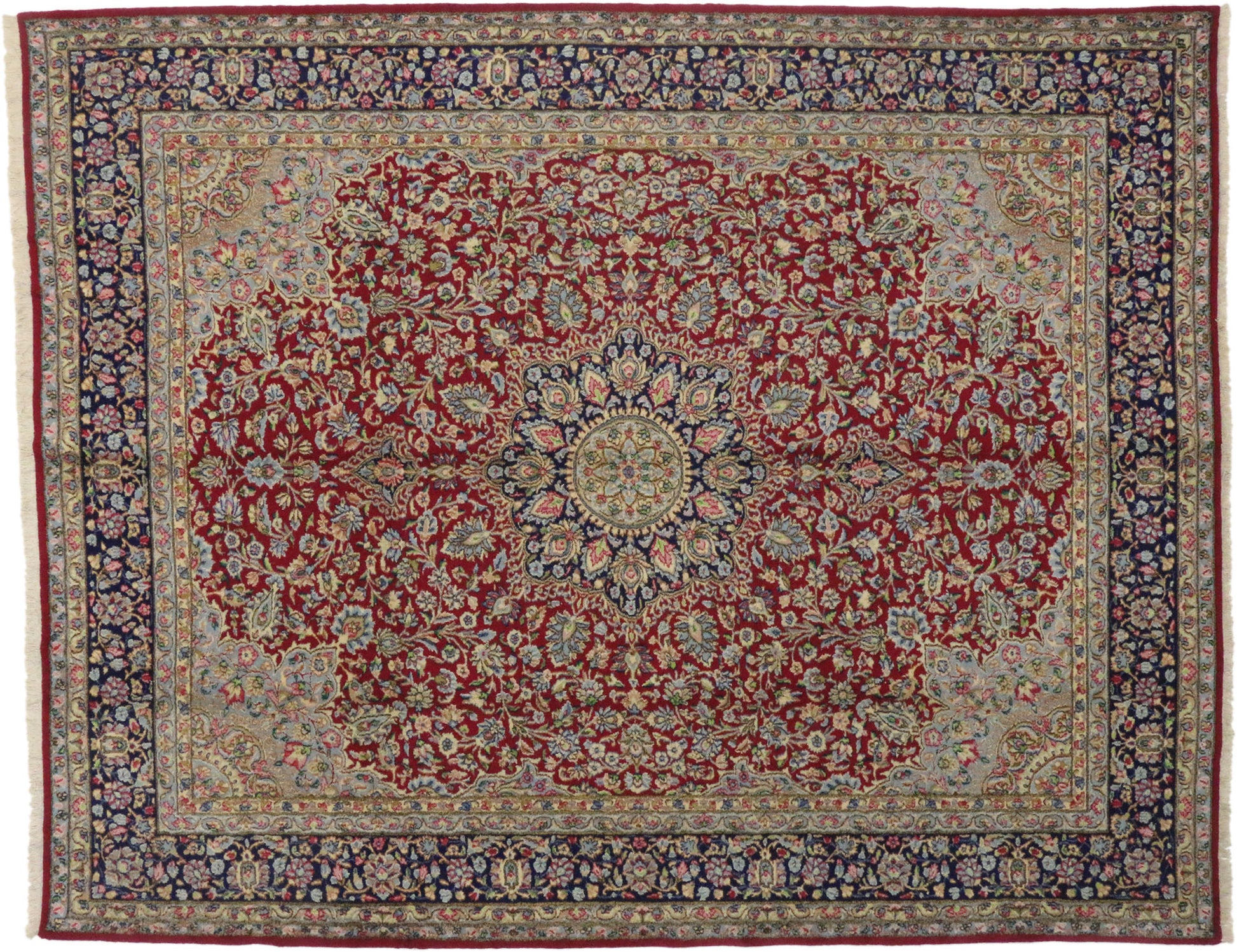 10 x 13 Vintage Kerman Rug 76442