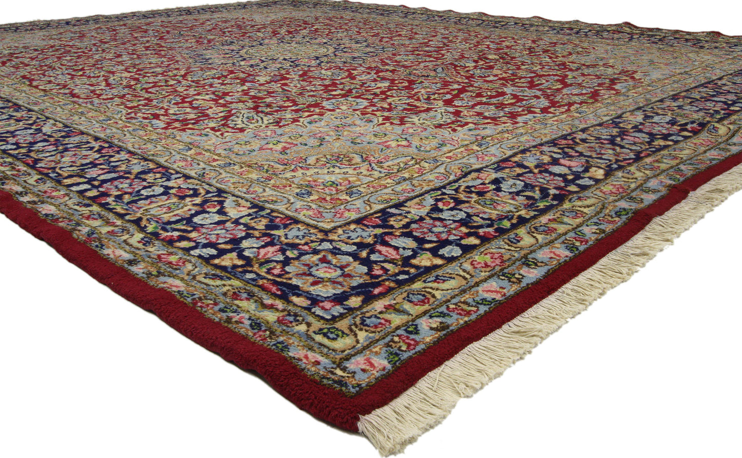 10 x 13 Vintage Kerman Rug 76442