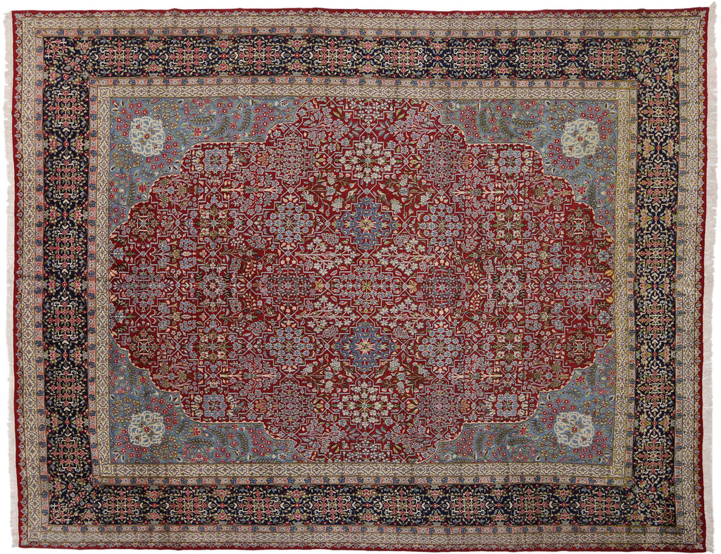 13 x 17 Vintage Persian Kerman Rug 76443