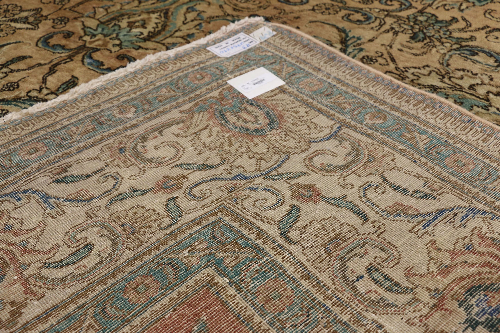 10 x 16 Vintage Persian Tabriz Rug 76449