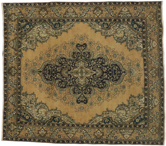 10 x 11 Vintage Persian Tabriz Rug 76452