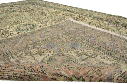 6 x 10 Vintage Persian Tabriz Rug 76453