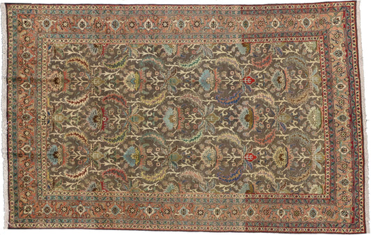6 x 10 Vintage Tabriz Rug 76461