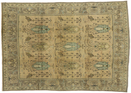 7 x 10 Vintage Persian Tabriz Rug 76474