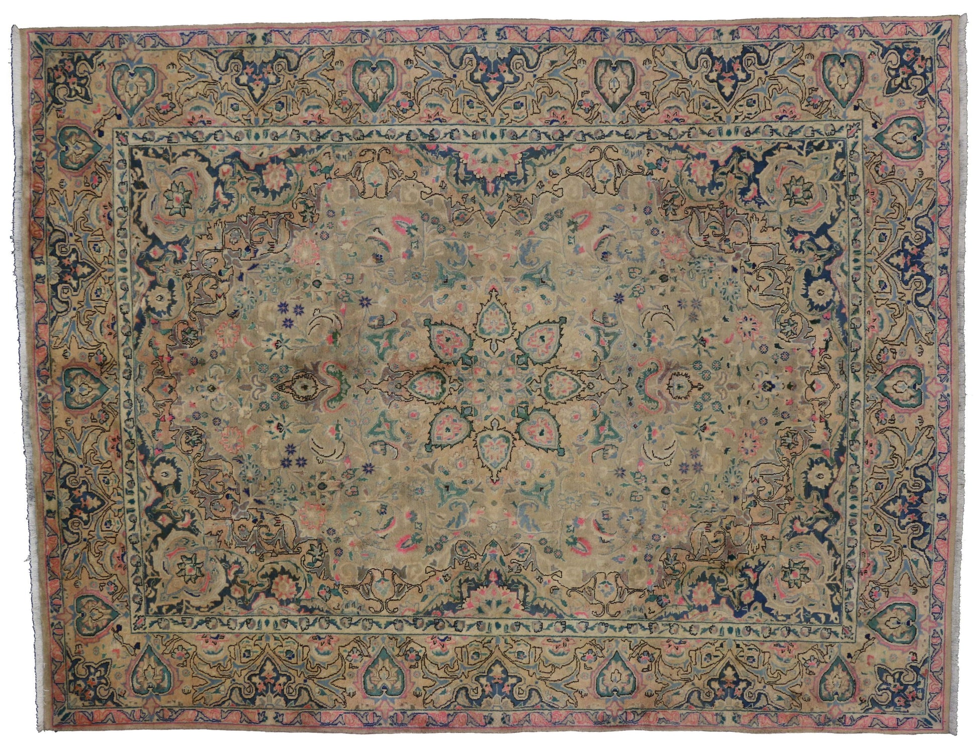 10 x 13 Vintage Khorassan Rug 76479