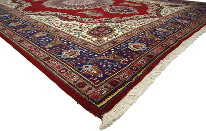 10 x 13 Vintage Persian Tabriz Rug 76485