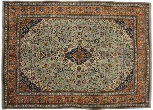 10 x 13 Vintage Persian Khorassan Rug 76496