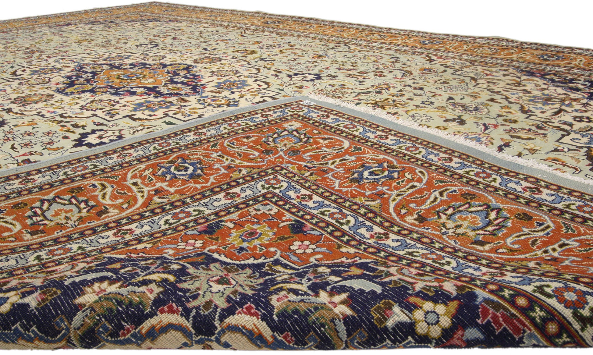 10 x 13 Vintage Persian Khorassan Rug 76496
