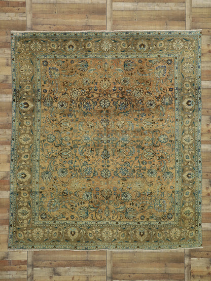 10 x 11 Vintage Persian Tabriz Rug 76497