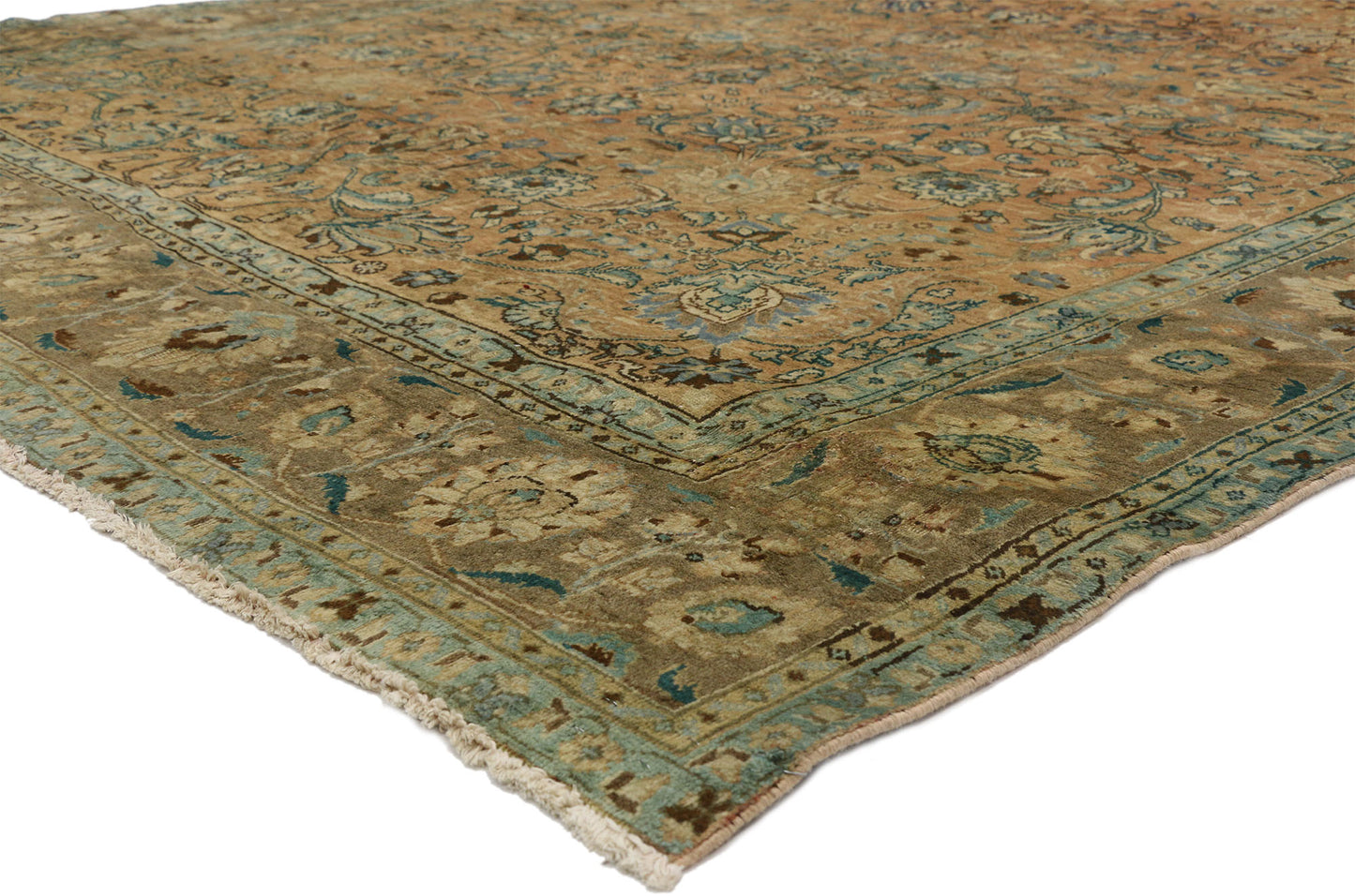 10 x 11 Vintage Persian Tabriz Rug 76497