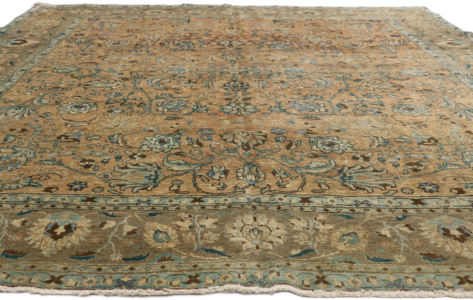 10 x 11 Vintage Persian Tabriz Rug 76497