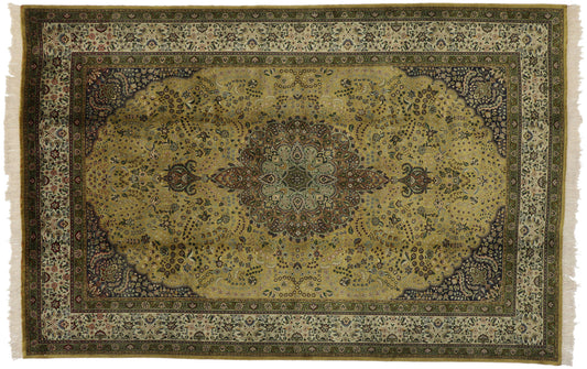 7 x 10 Vintage Tabriz Rug 76499