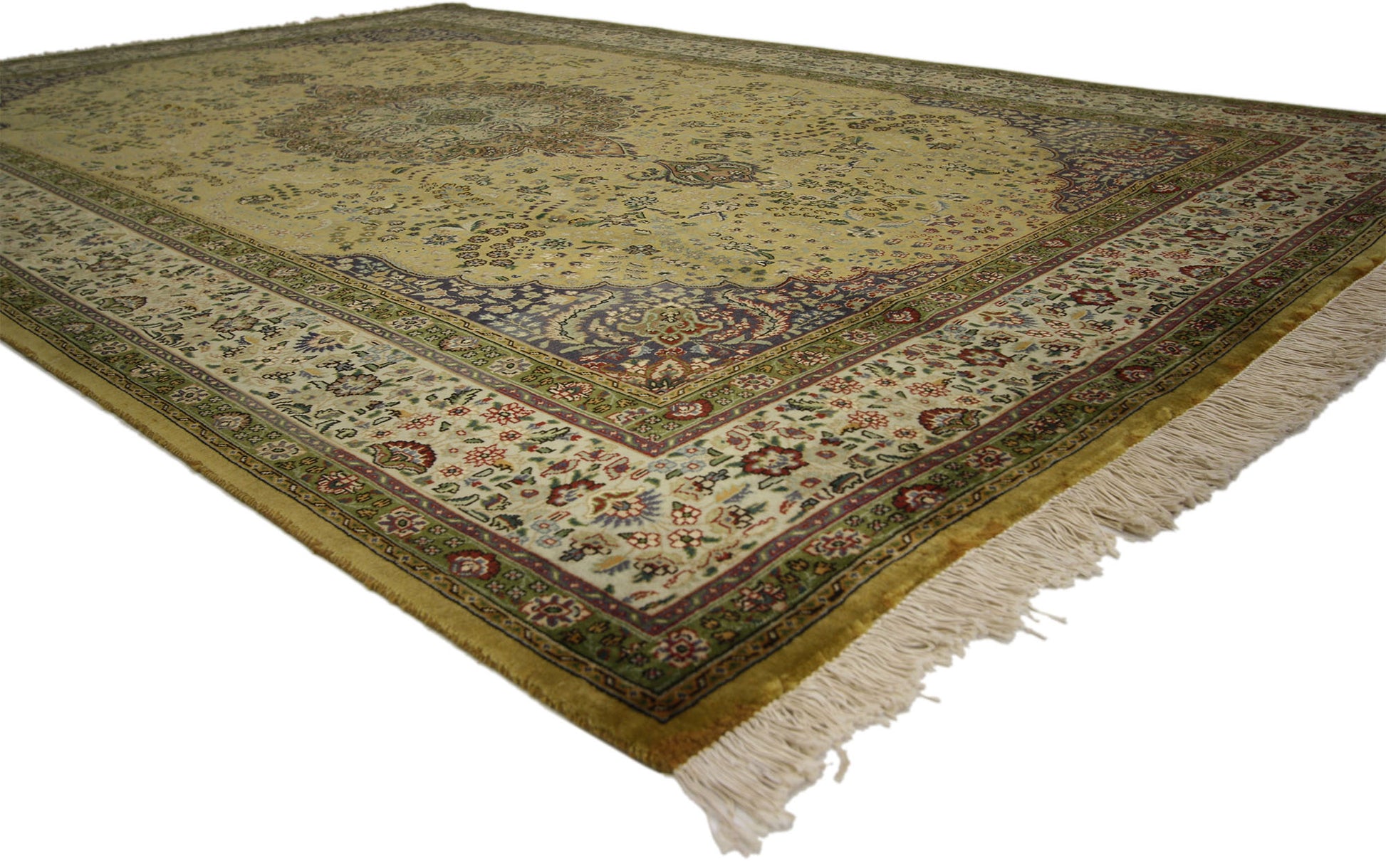 7 x 10 Vintage Tabriz Rug 76499