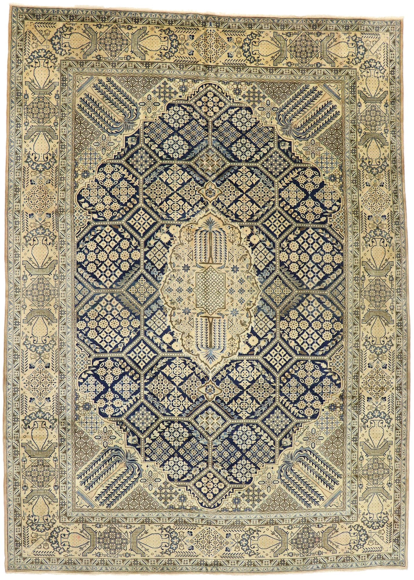 10 x 14 Vintage Persian Najafabad Rug 76502