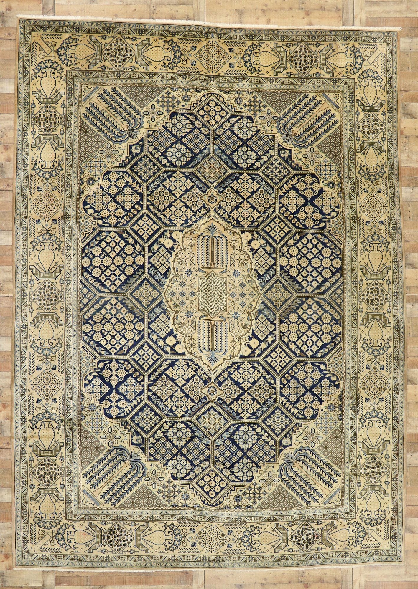 10 x 14 Vintage Persian Najafabad Rug 76502