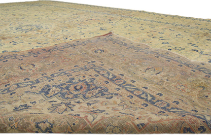 11 x 17 Vintage Persian Kashan Rug 76514