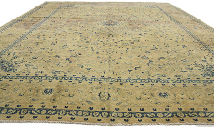 11 x 17 Vintage Persian Kashan Rug 76514