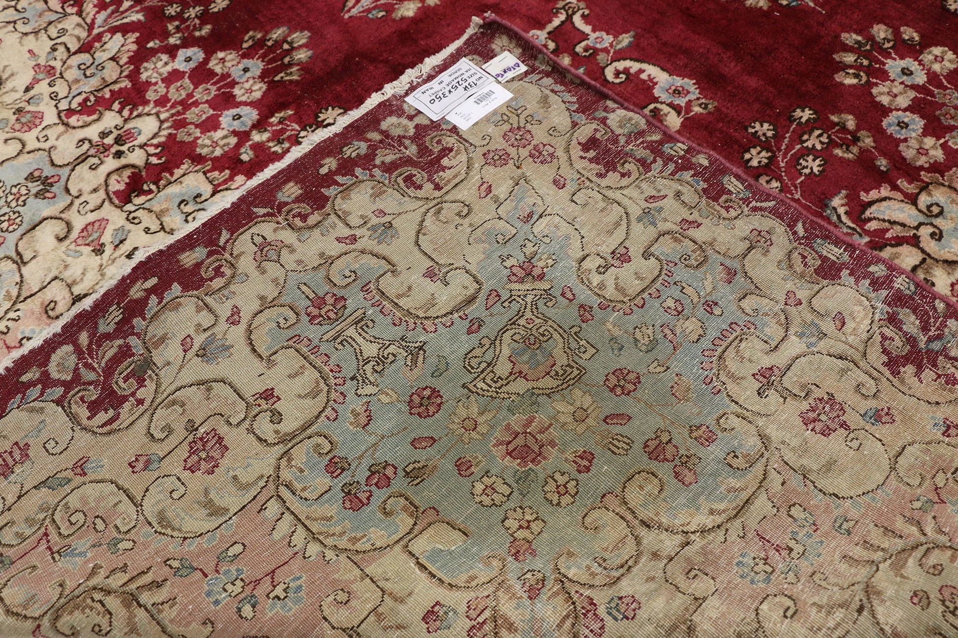 11 x 17 Vintage Kerman Rug 76516