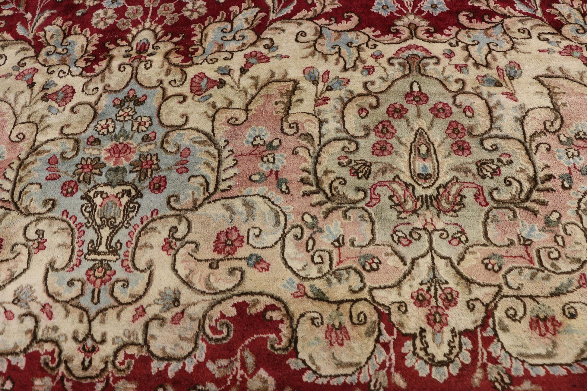 11 x 17 Vintage Kerman Rug 76516