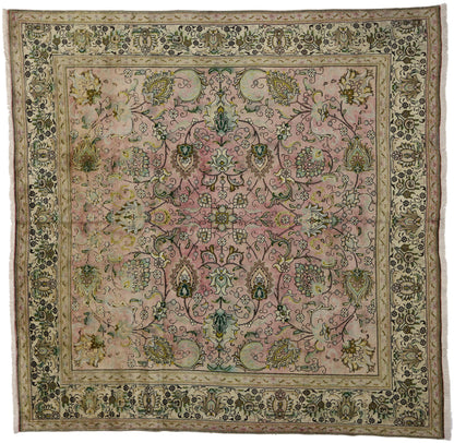 11 x 11 Vintage Persian Tabriz Rug 76530