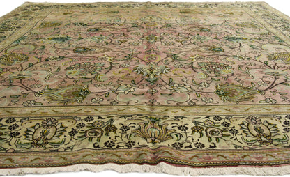 11 x 11 Vintage Persian Tabriz Rug 76530