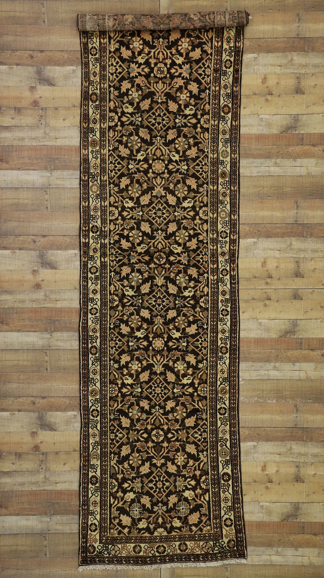 4 x 14 Antique Persian Malayer Rug 76557