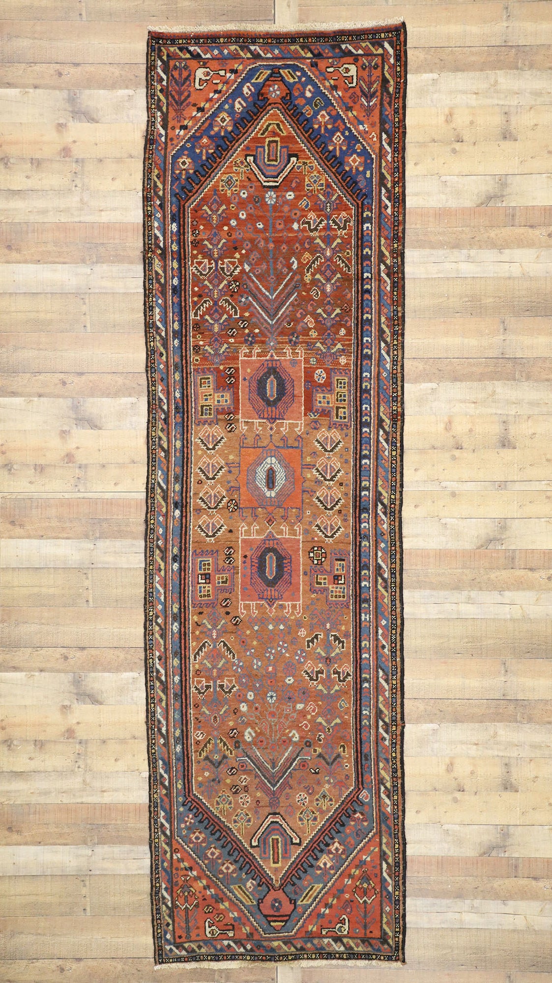 3 x 12 Antique Persian Malayer Rug 76559