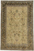 6 x 10 Beige Vintage Persian Khorassan Rug 76564