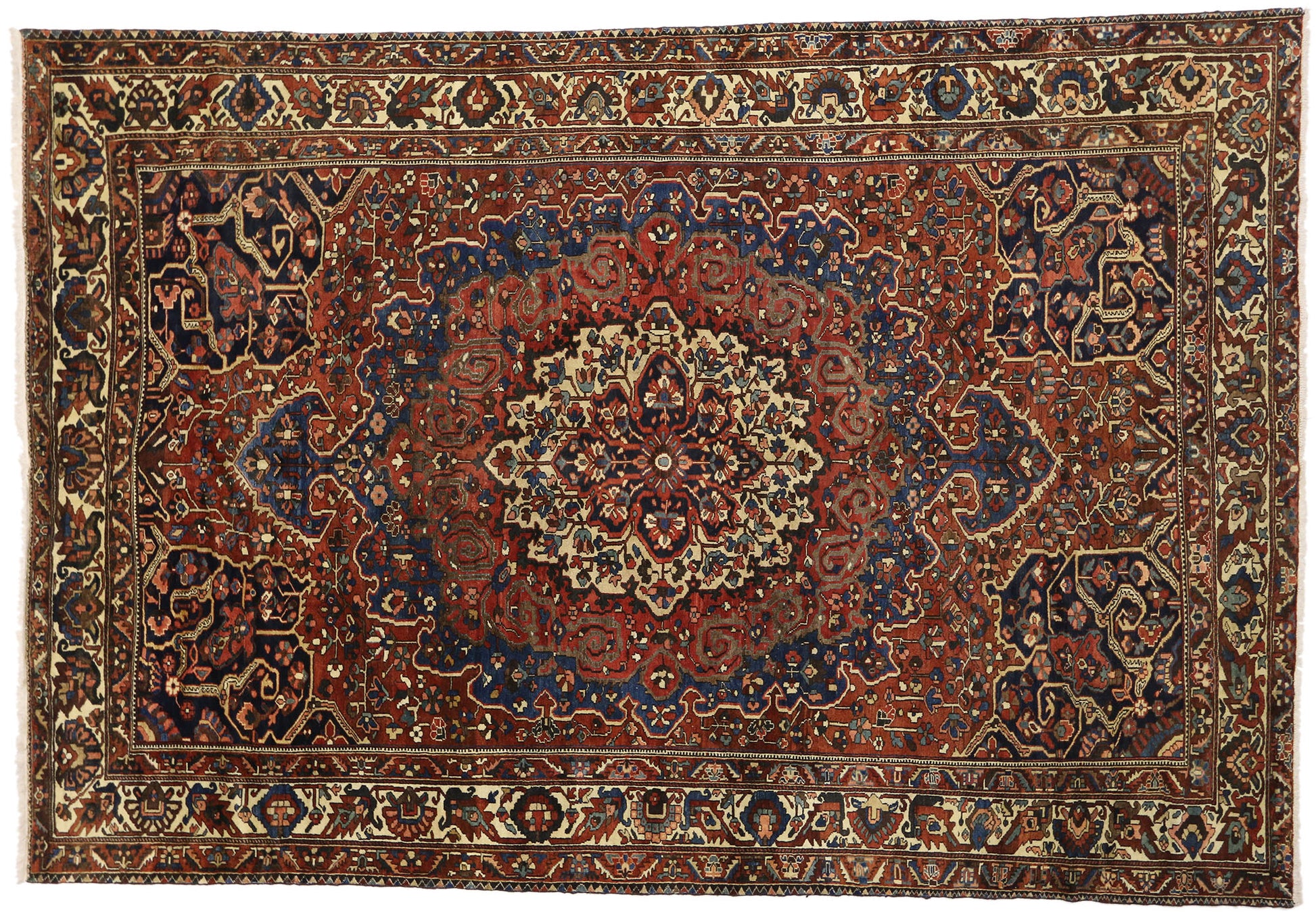11 x 16 Antique Persian Bakhtiari Rug 76567