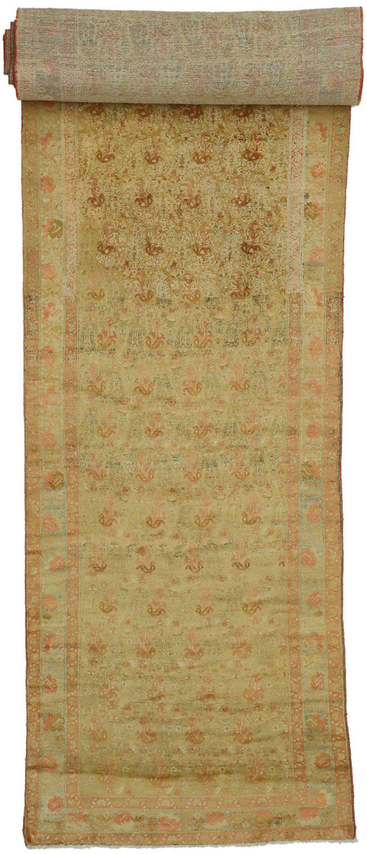 4 x 28 Antique Persian Mahal Runner 76571