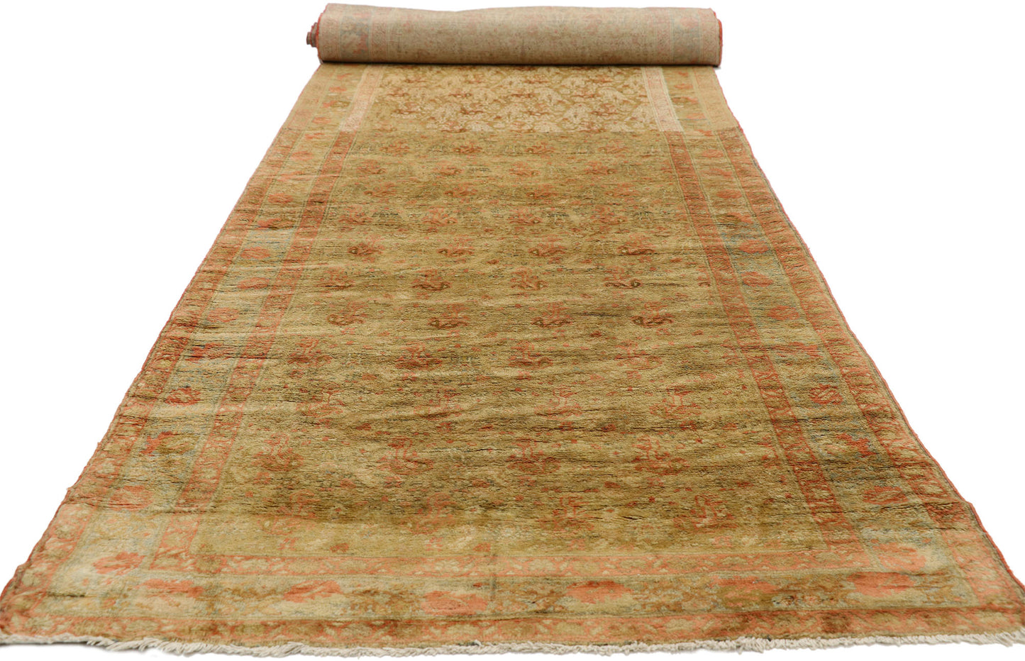4 x 28 Antique Persian Mahal Runner 76571