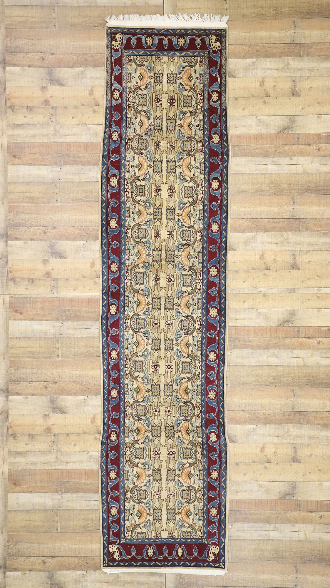 3 x 13 Vintage Yazd Runner 76575