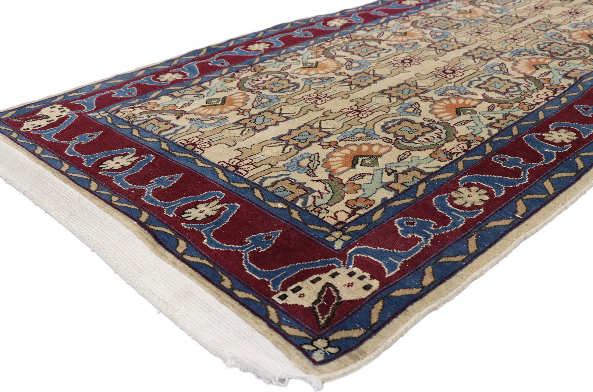 3 x 13 Vintage Yazd Runner 76575