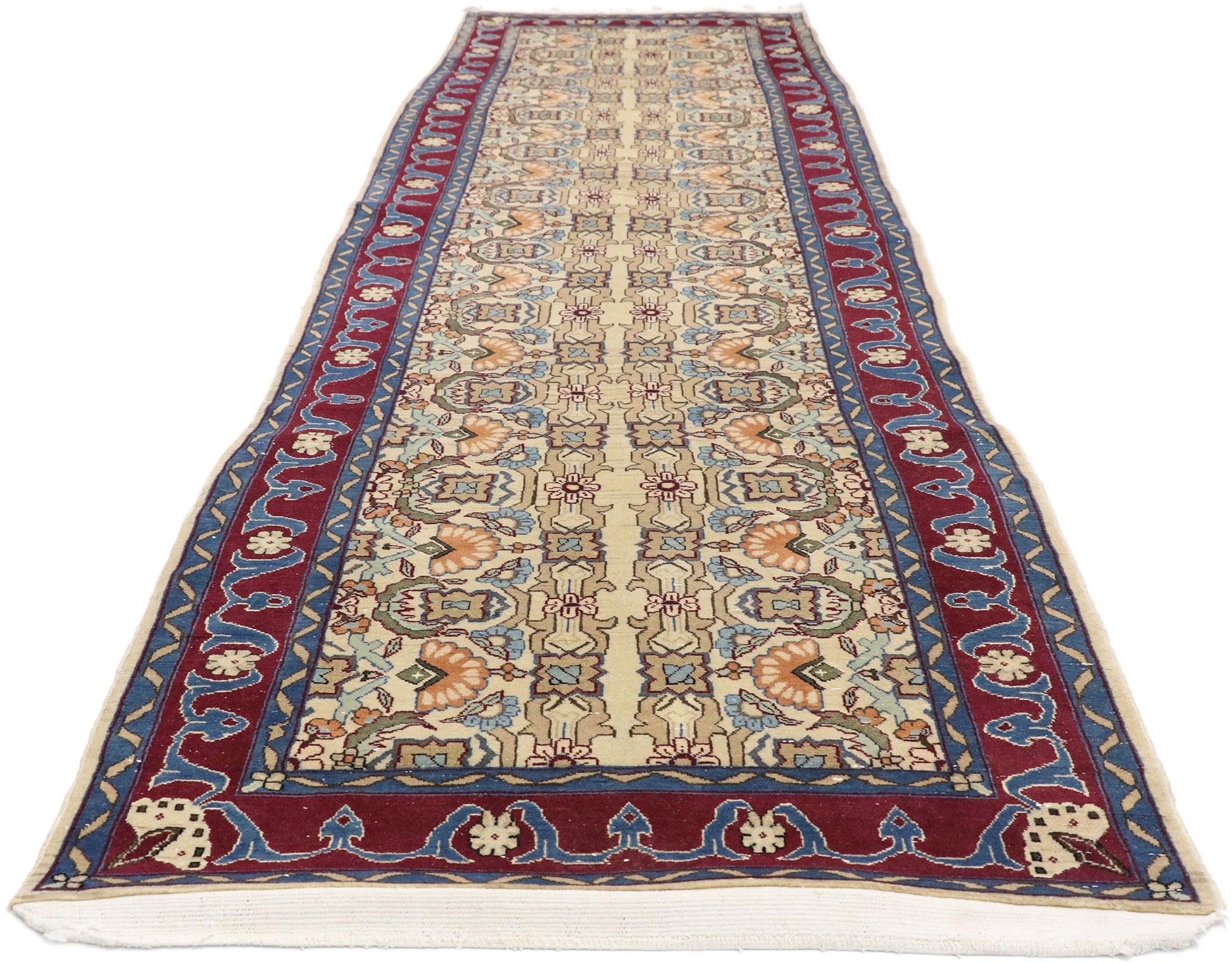 3 x 13 Vintage Yazd Runner 76575