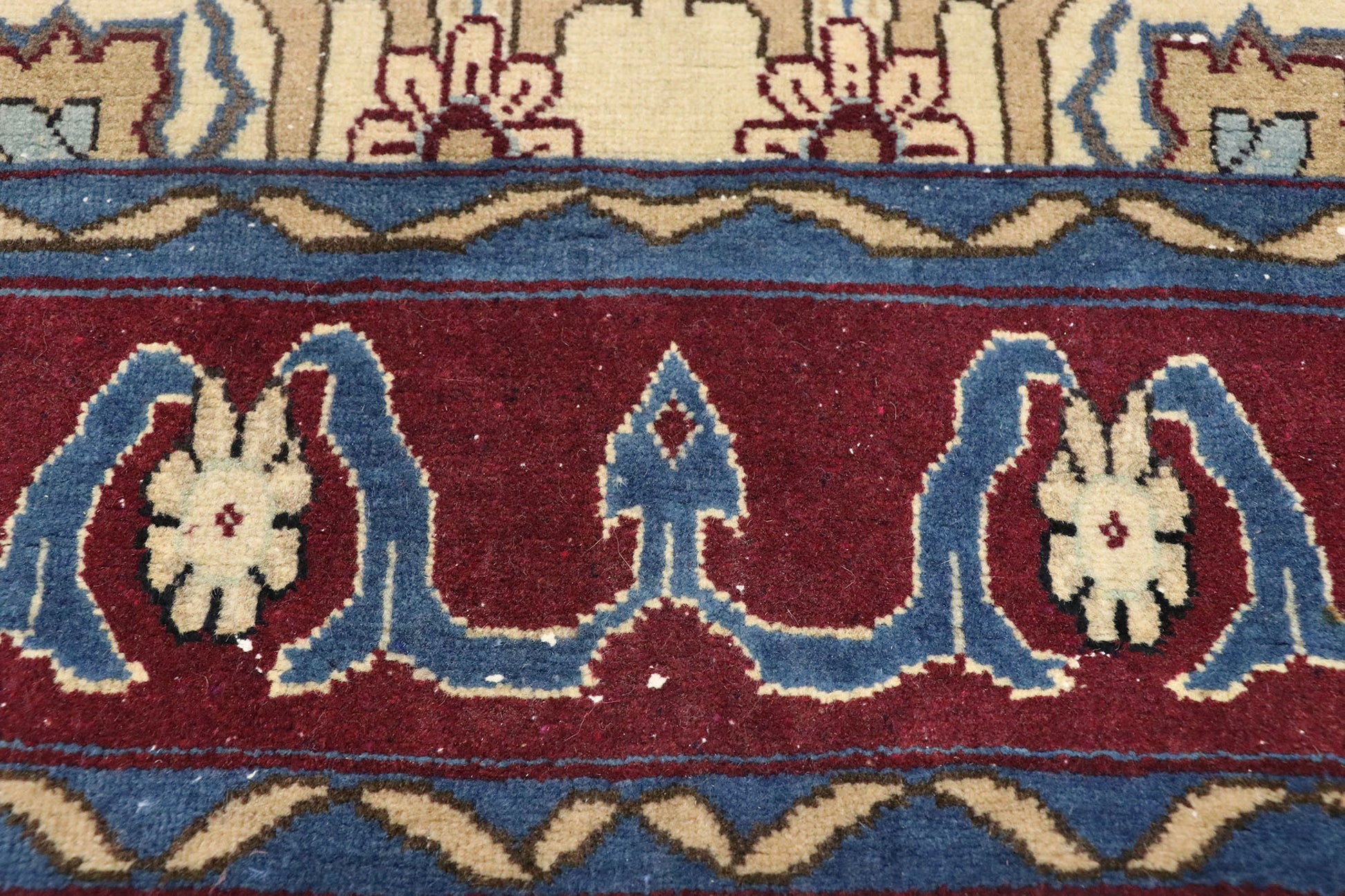3 x 13 Vintage Yazd Runner 76575