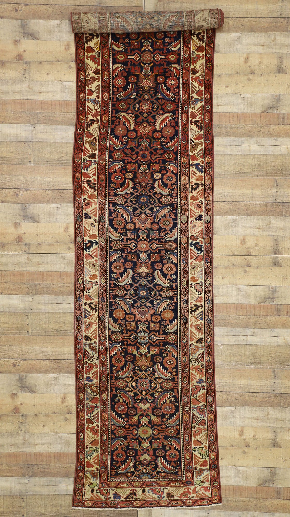 3 x 15 Antique Persian Malayer Runner 76580