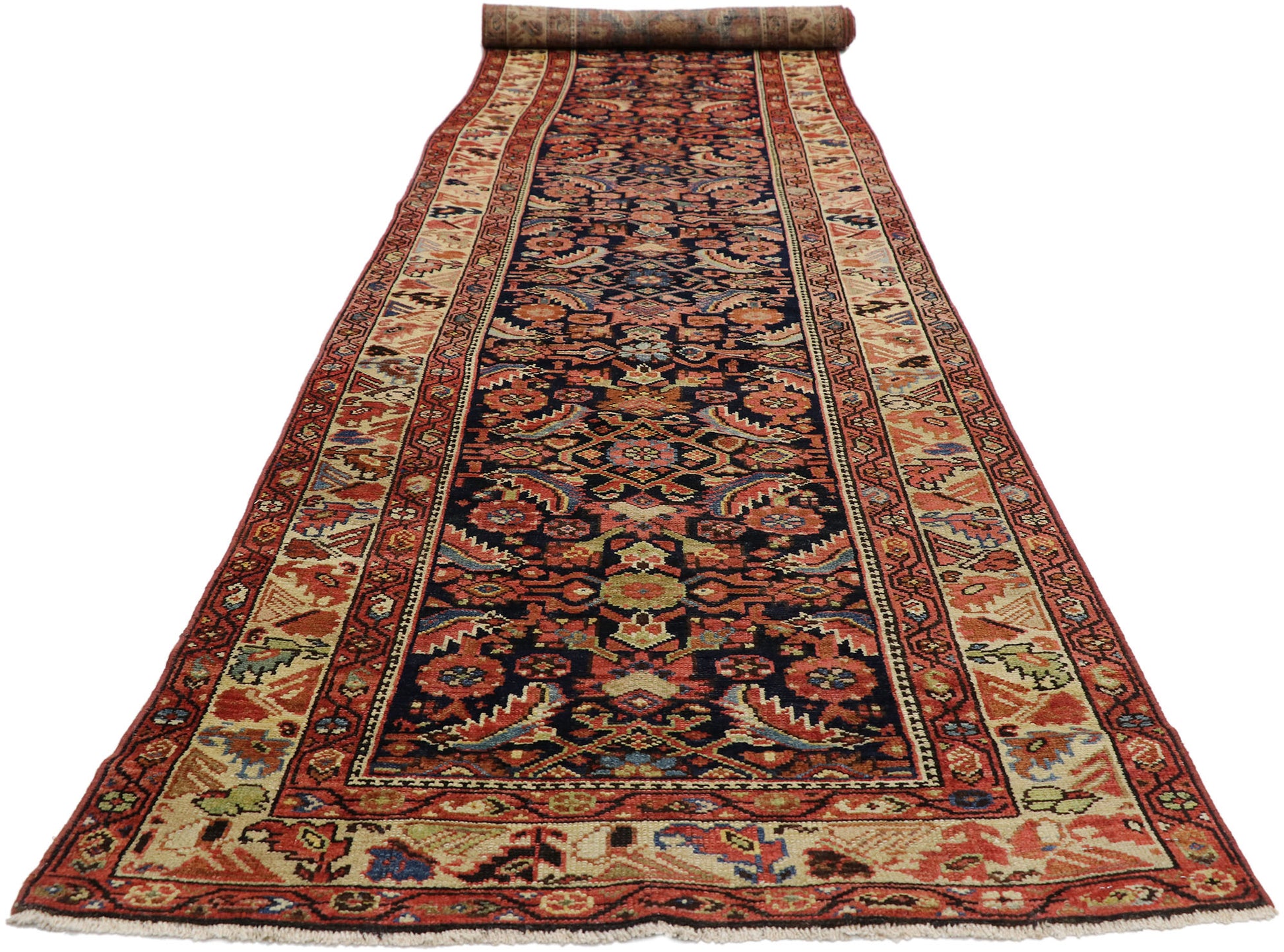 3 x 15 Antique Persian Malayer Runner 76580