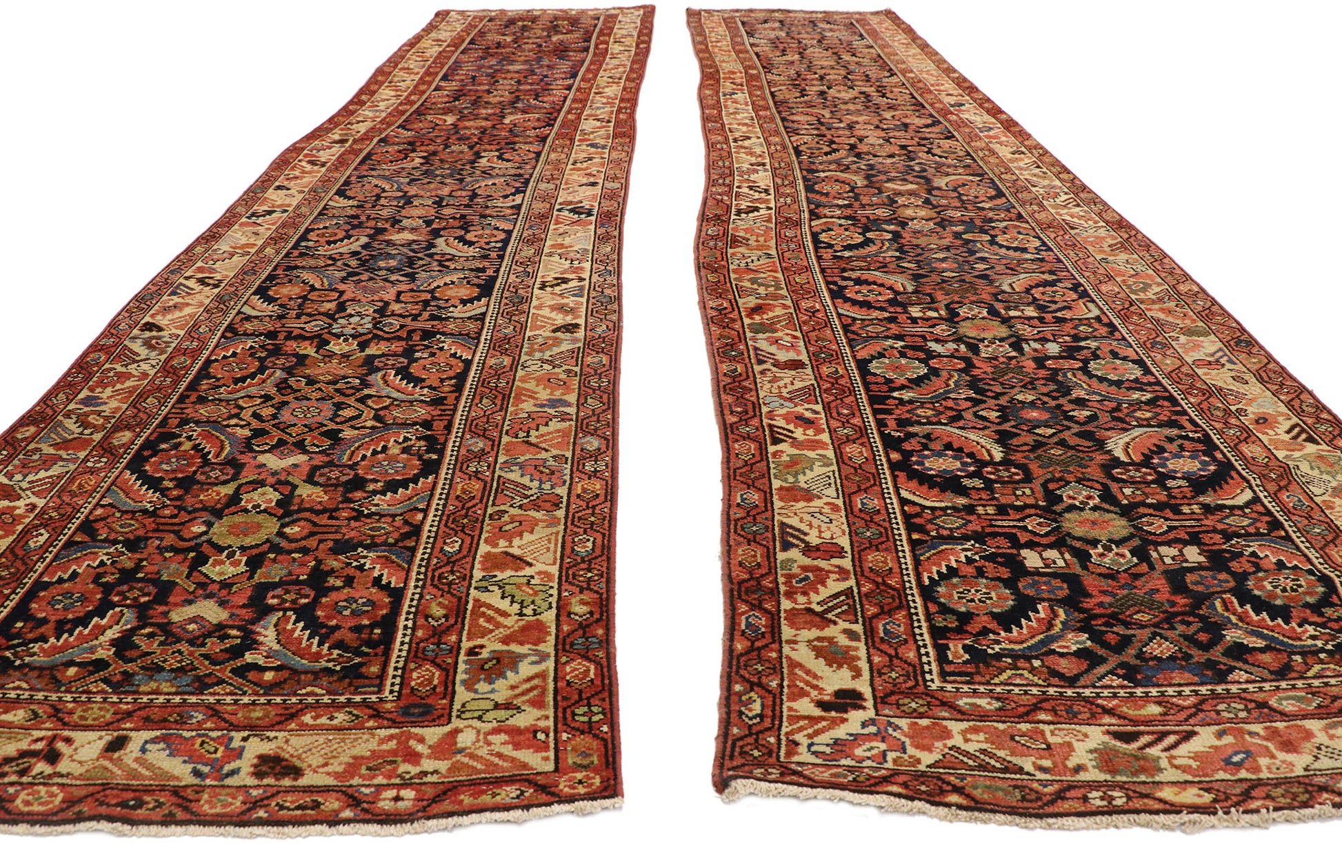 3 x 15 Antique Persian Malayer Runner 76580
