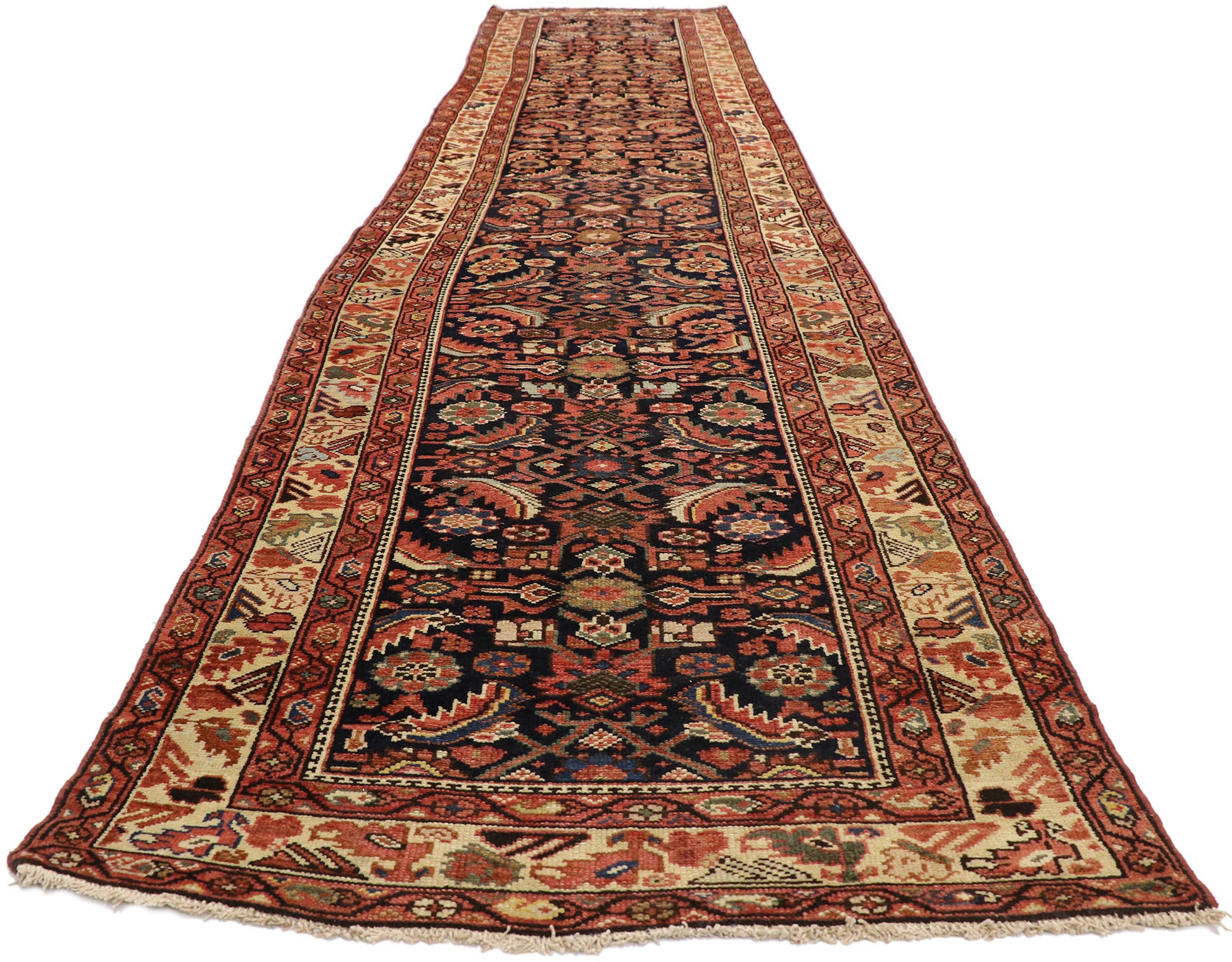 3 x 15 Antique Persian Malayer Runner 76581