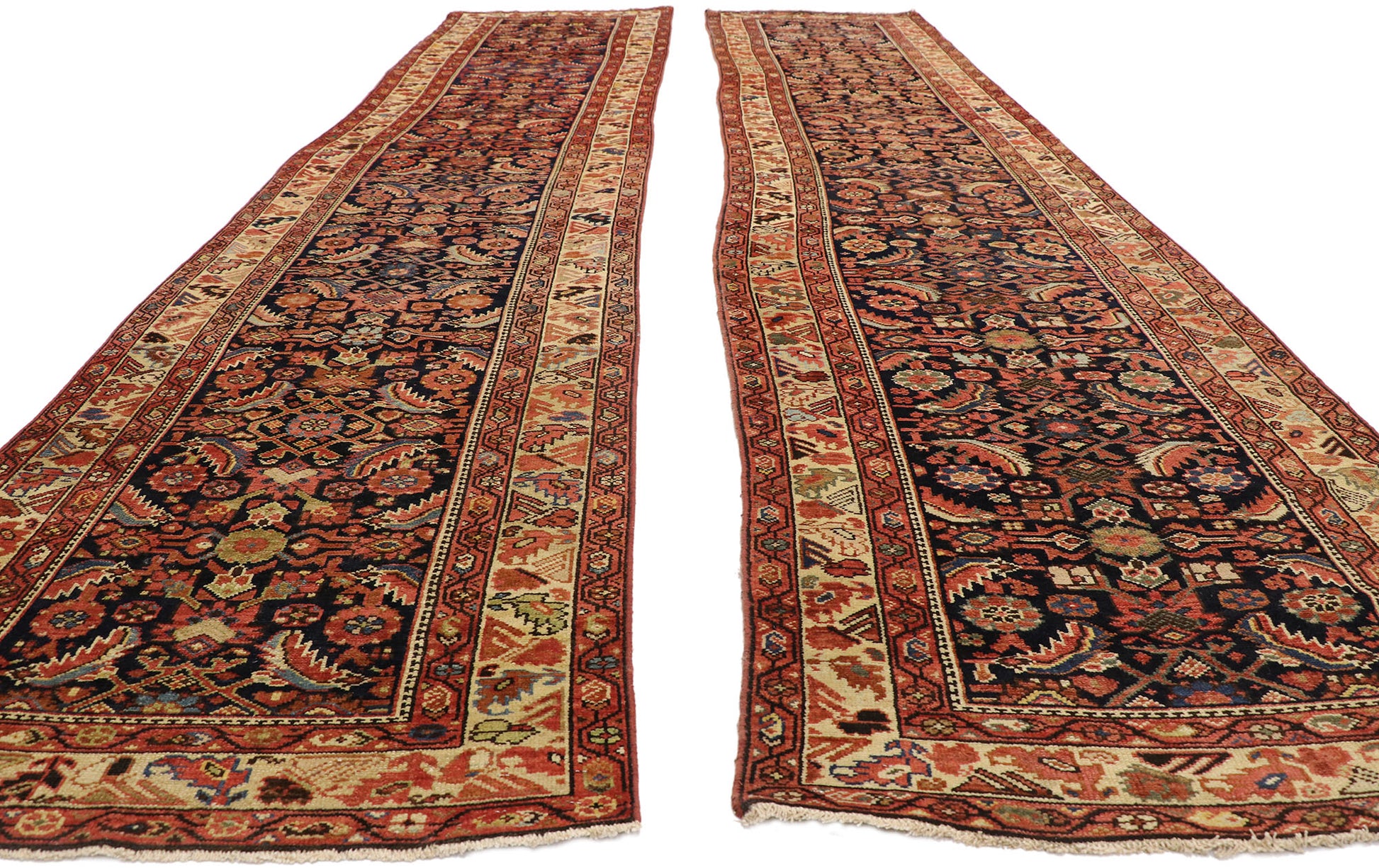 3 x 15 Antique Persian Malayer Runner 76581