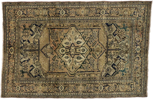 7 x 11 Vintage Persian Heriz Rug 76591